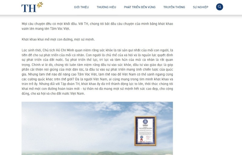 About us trên trang web About us trên trang web