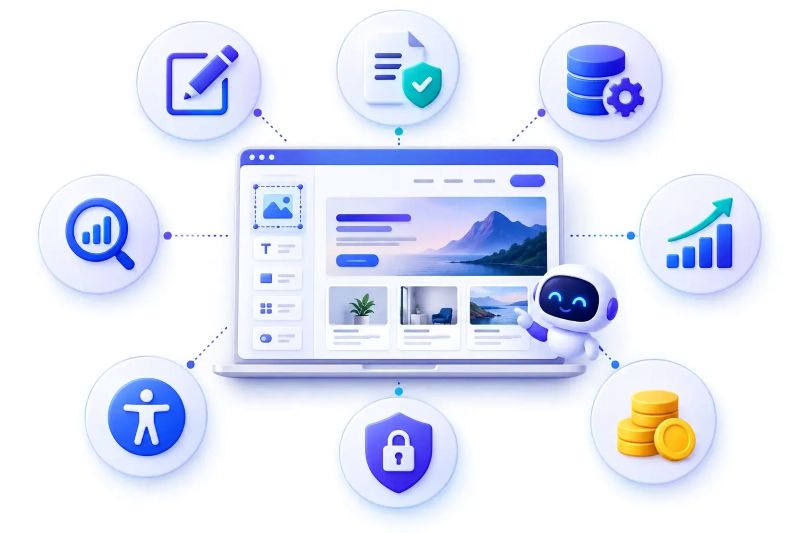 AI tạo trang web