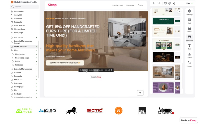 AI tạo web