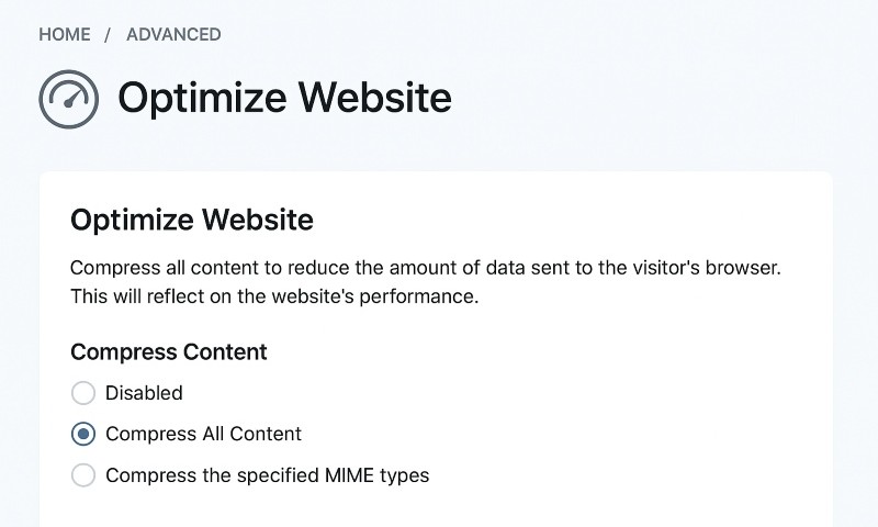 Bật Gzip trên website
