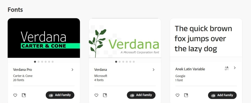 Các font chữ trong HTML