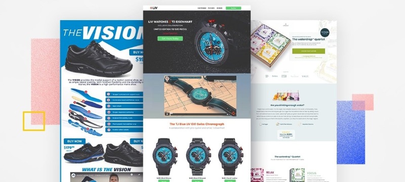 Các loại landing page phổ biến