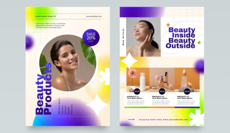 Các mẫu brochure ngành mỹ phẩm Các mẫu brochure ngành mỹ phẩm