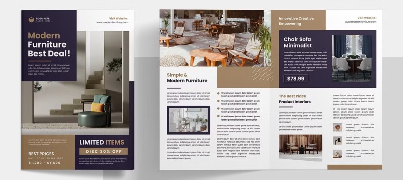 Các mẫu brochure ngành nội thất Các mẫu brochure ngành nội thất