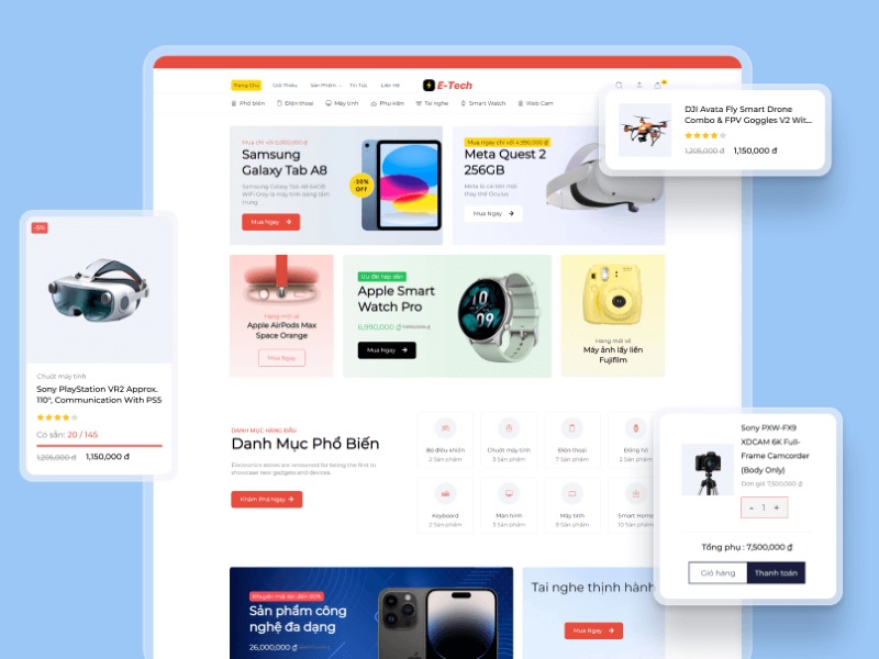 Các mẫu landing page bán hàng