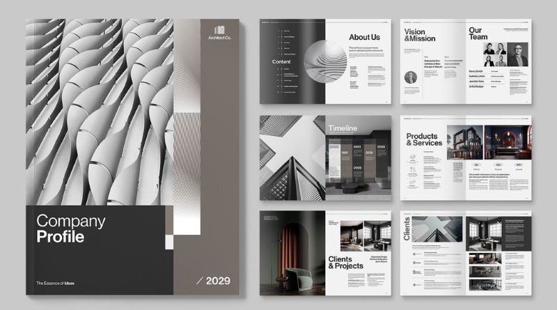 Các mẫu profile công ty đẹp, độc đáo