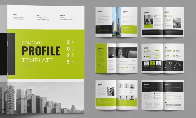 Các mẫu thiết kế profile company đẹp