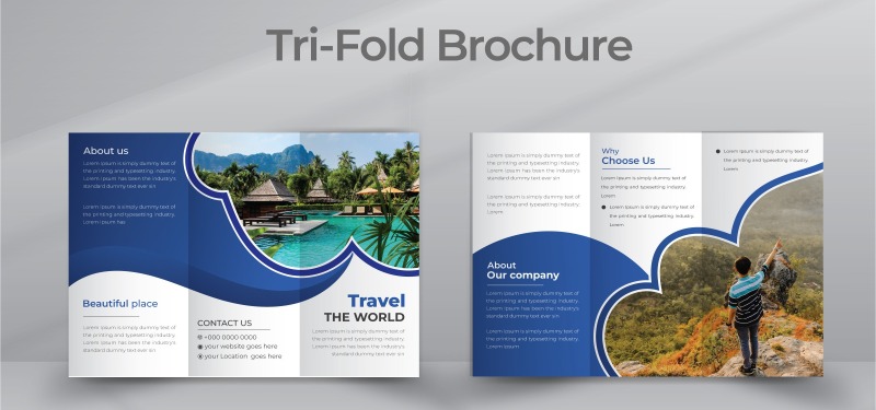 Các mẫu trifold brochure Các mẫu trifold brochure