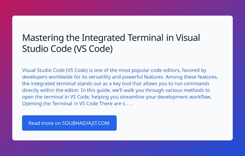 Các tính năng của Visual Studio Code