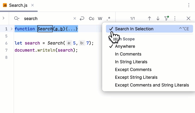 Các tính năng WebStorm IDE