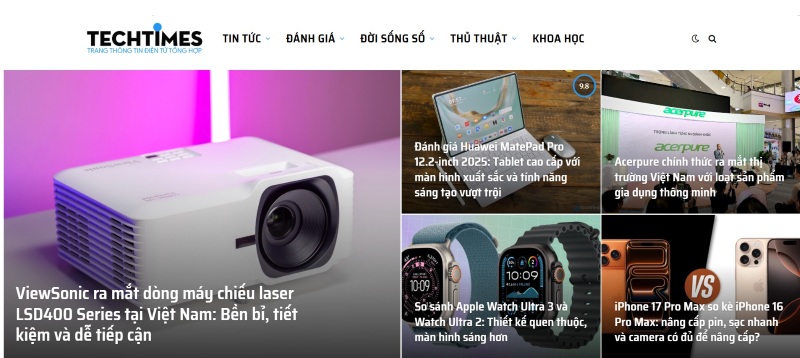Các trang web công nghệ