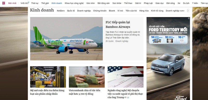 Các trang web về kinh doanh
