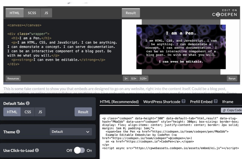 Các ứng dụng CodePen Các ứng dụng CodePen