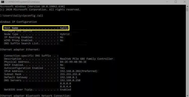 Cách check hostname Cách check hostname