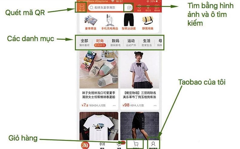 Cách đặt hàngTaobao bằng điện thoại