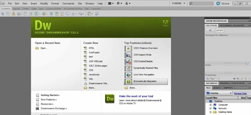 Cách hoạt động của Dreamweaver