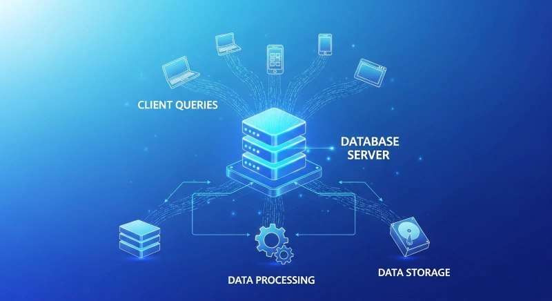 Cách hoạt động database server