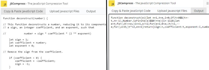 Cách hoạt động minify code