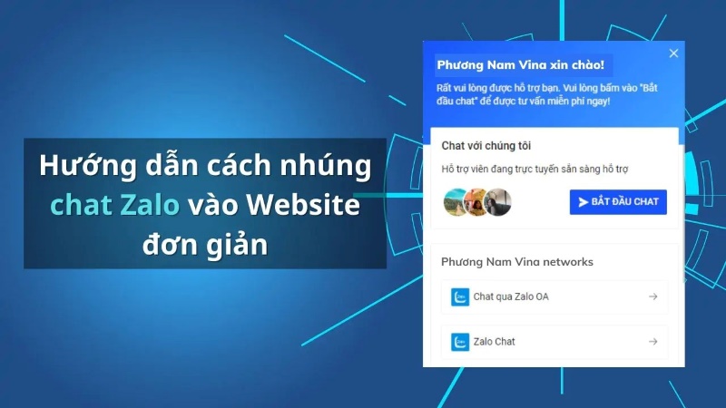 Cách nhúng Zalo Chat vào website nhanh chóng, siêu đơn giản