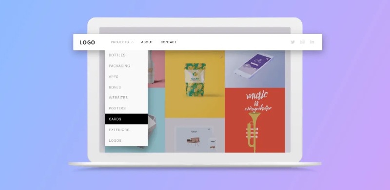 Cách thiết kế menu web