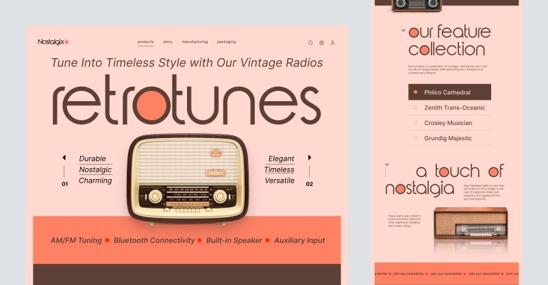 Cách thiết kế vintage website