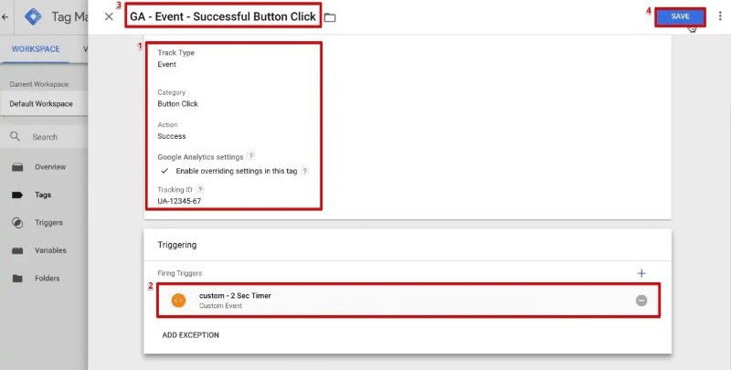 Cách thiết lập Event Tracking