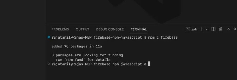 Cài đặt firebase