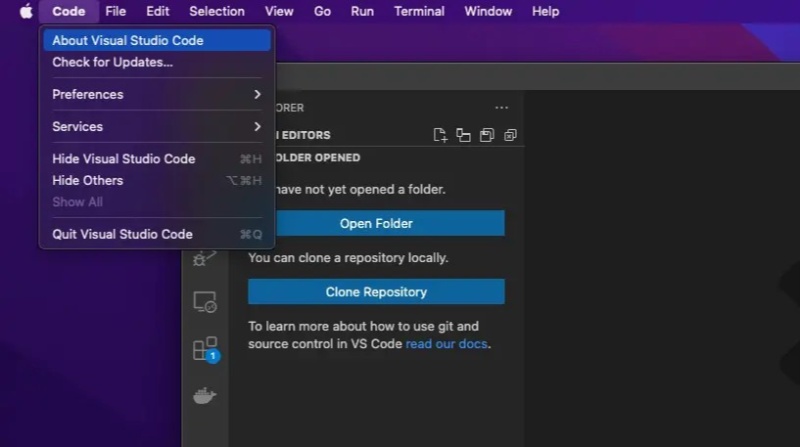 Cài đặt Visual Studio Code thành công