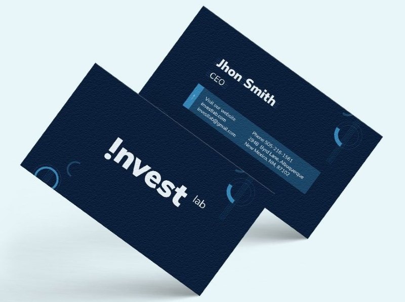 Card visit ngành tài chính