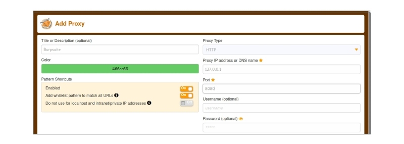Cấu hình Burp Suite Cấu hình Burp Suite
