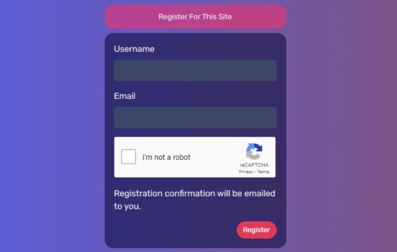 Cấu trúc form đăng ký Cấu trúc form đăng ký