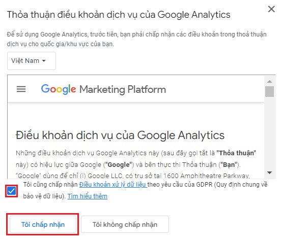 Chia sẻ cách đăng ký Google Analytics