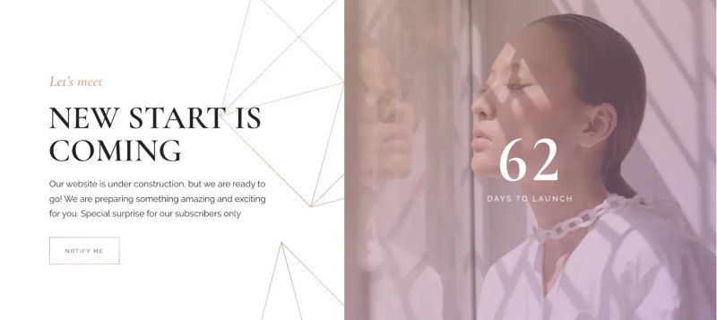 Coming soon page