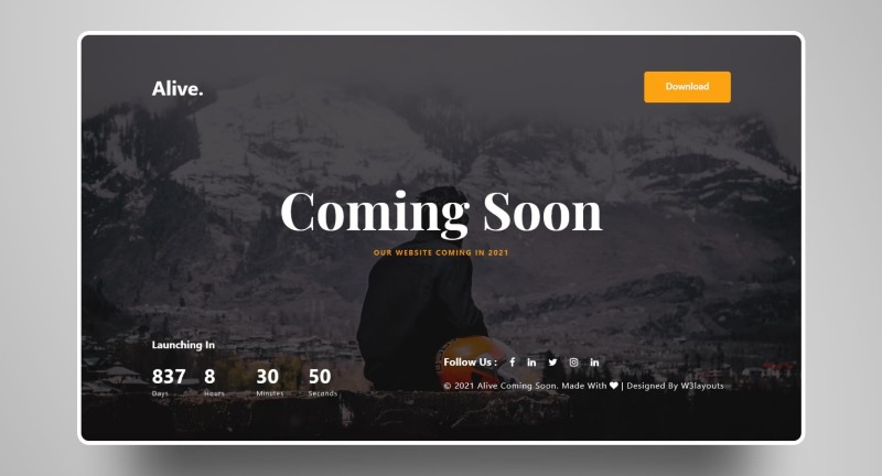 Coming soon web 