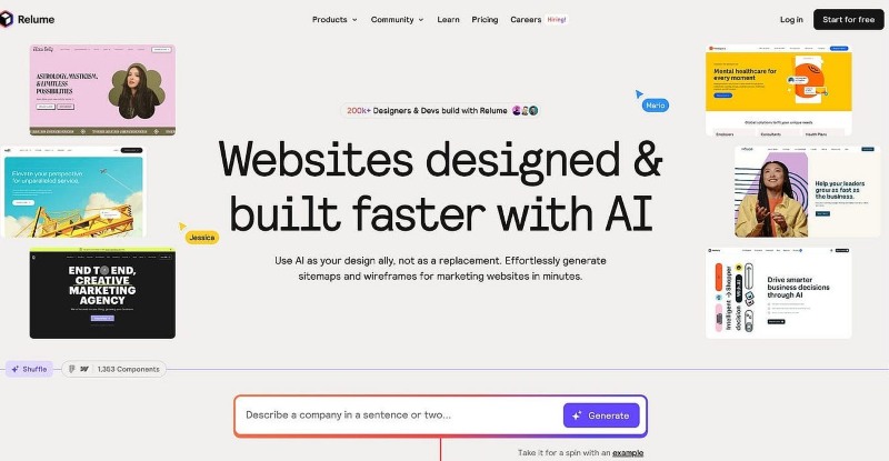 Công cụ AI tạo web tốt nhất
