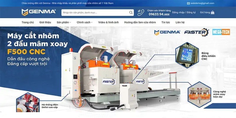 Công ty thiết kế website cơ khí Công ty thiết kế website cơ khí