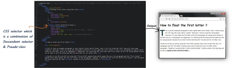 CSS for child selector