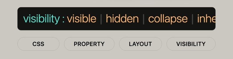 CSS visibility