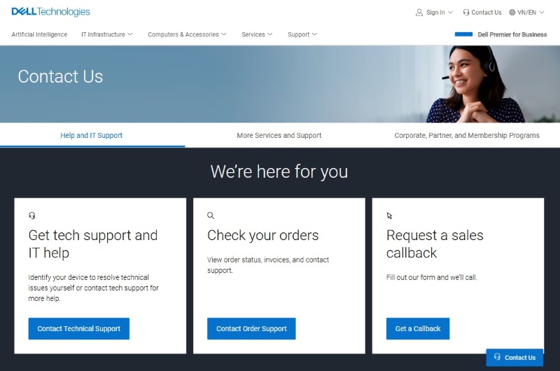 Design website máy tính