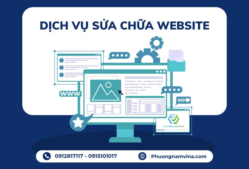 Dịch vụ sửa chữa website uy tín, trọn gói, giá rẻ