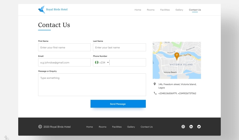 Dịch vụ thiết kế web khách sạn