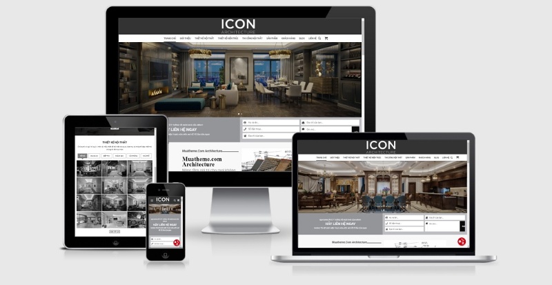 Dịch vụ thiết kế web kiến trúc