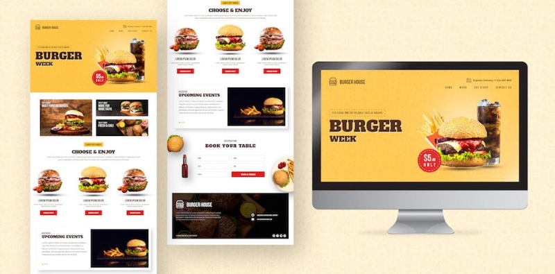 Dịch vụ thiết kế web nhà hàng