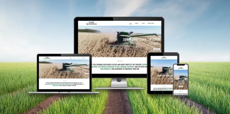 Dịch vụ thiết kế web nông nghiệp