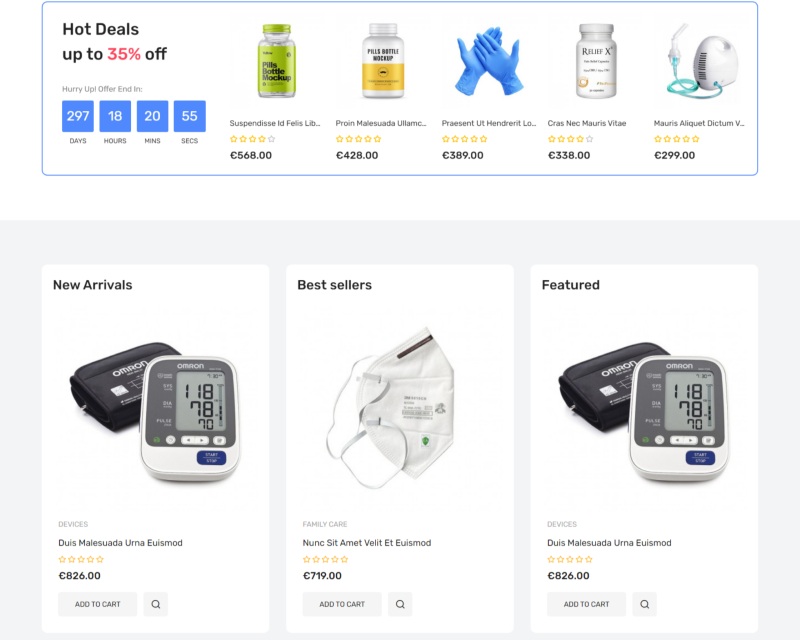 Dịch vụ thiết kế web thiết bị y tế