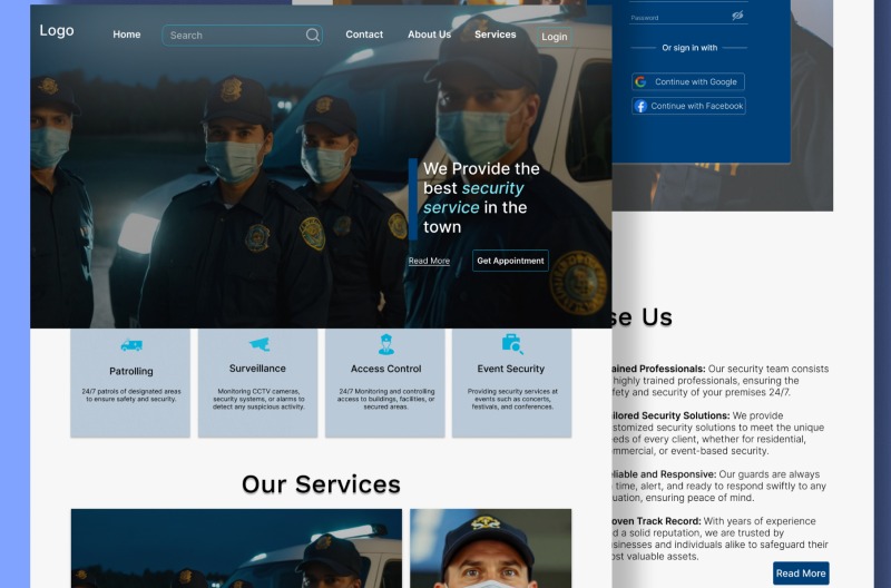 Dịch vụ thiết kế website bảo vệ