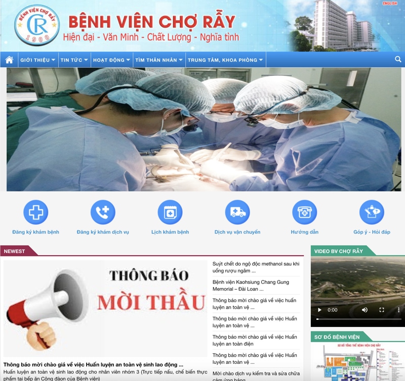 Dịch vụ thiết kế website bệnh viện