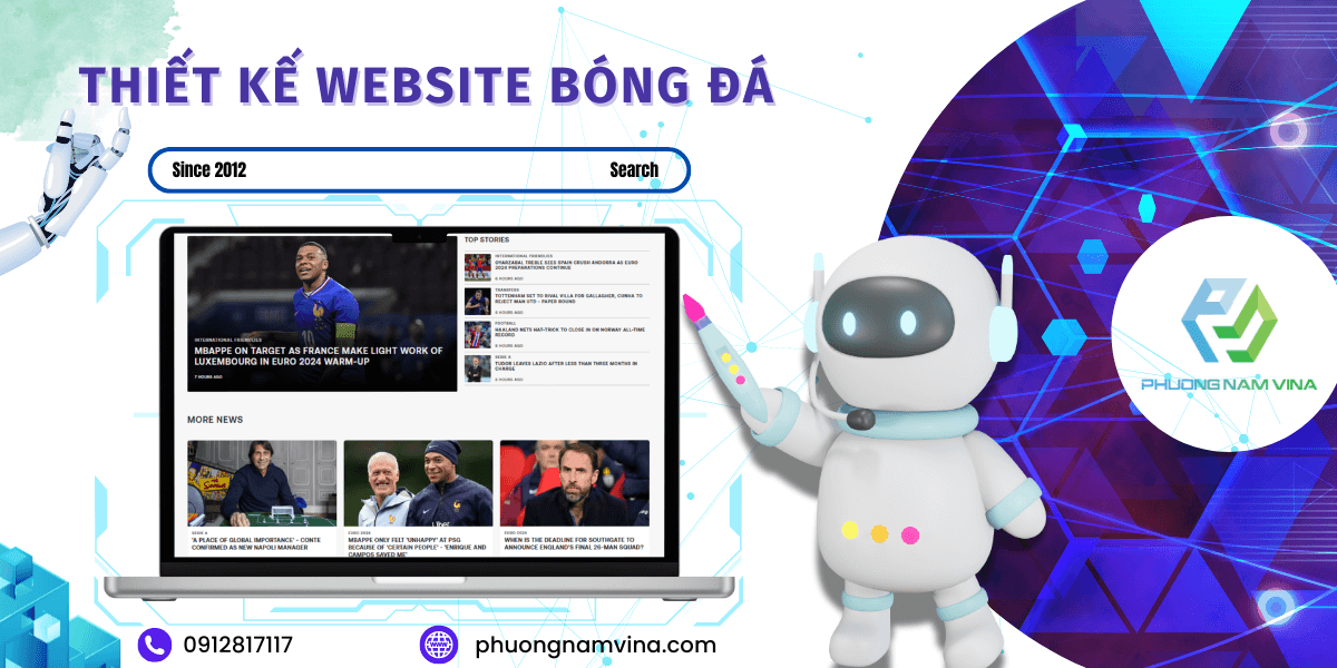 Dịch vụ thiết kế website bóng đá trực tuyến