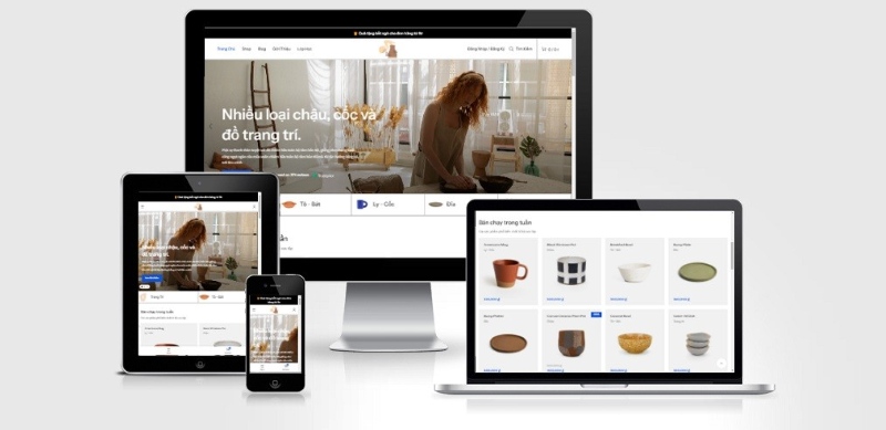 Dịch vụ thiết kế website gốm sứ Dịch vụ thiết kế website gốm sứ