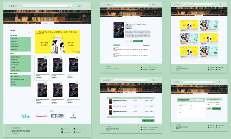 Dịch vụ thiết kế website hiệu sách Dịch vụ thiết kế website hiệu sách